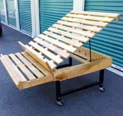 Wood Slatted  Grocery/Produce Display Table image