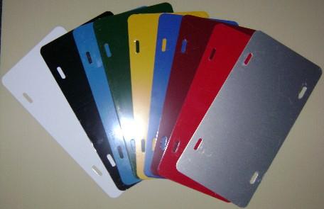 License Plates - .040 gauge Aluminum 6x12