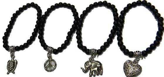 Black Bracelet with Charm image