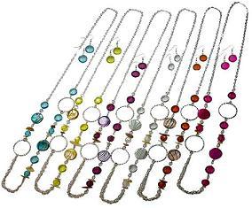 Shell With Chain Necklace Earring Set. image