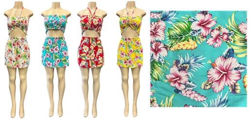 Floral Print  Top &  Skirt Set image