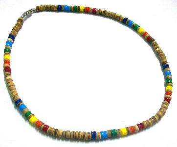 Rainbow Shell With Tiger Coconut Necklace image