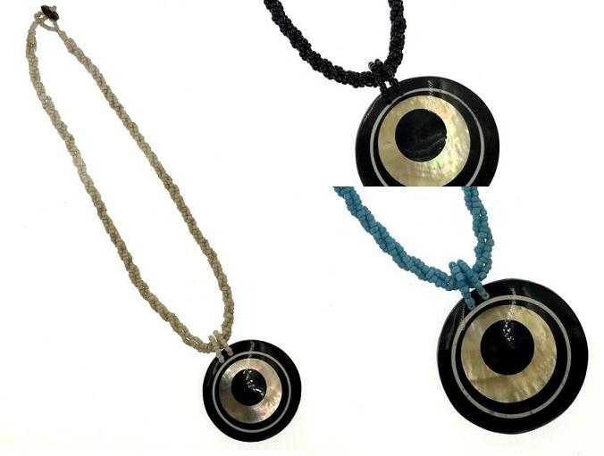 MOP Shell Pendant With Beads Necklace image