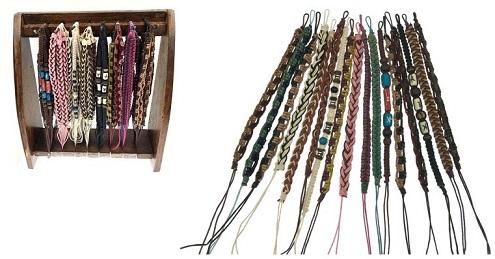 Display Rack With Leather Bracelet Set image