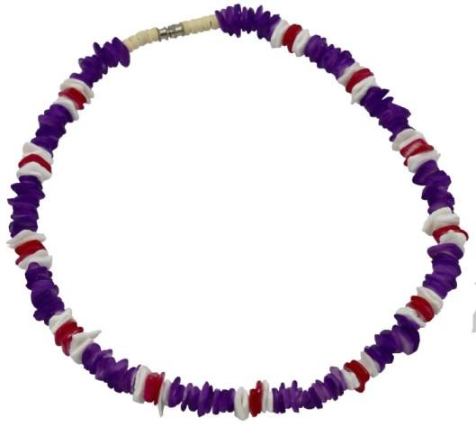 Multi-Colored Rose Clam Necklace image