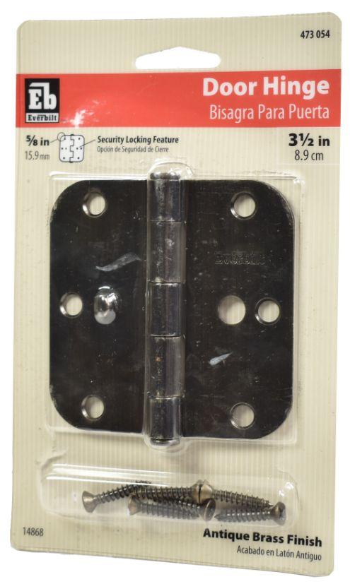 3-1/2" Door Hinge - Antique Brass image
