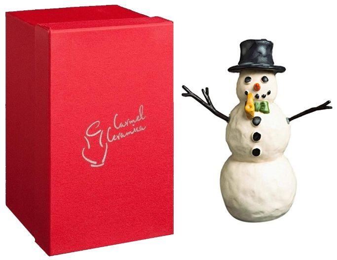 Carmel Ceramica "Snow Kids" Snowman Figure - Gramps image