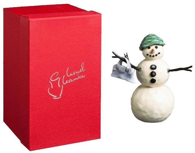 Carmel Ceramica "Snow Kids" Snowman Figure - Mildred image