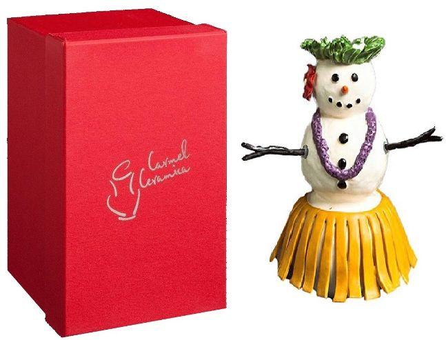 Carmel Ceramica "Snow Kids" Snowman Figure - Leilani image