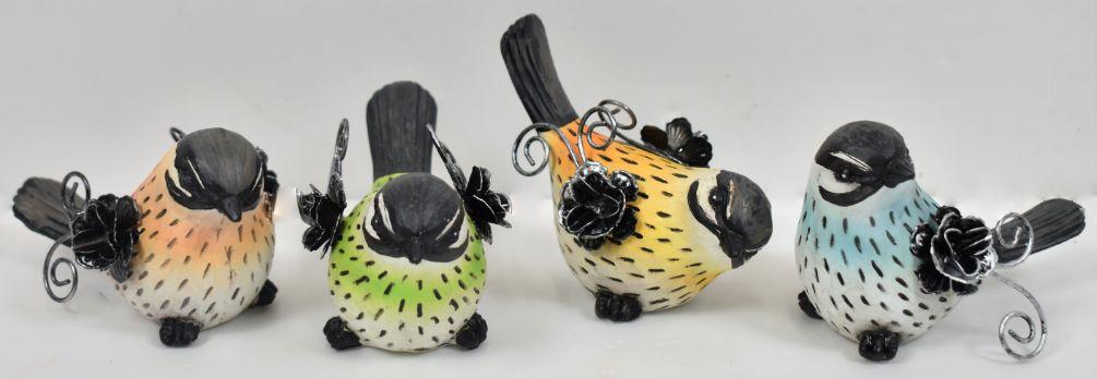 Flower Wing Bird Figure - 4 Assorted image