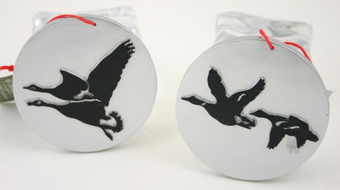 Goose / Duck Silhouette Ornament - 2 Assorted image
