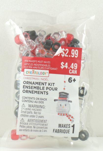 Snowman Beaded Ornament Kit image