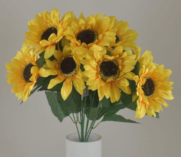 SUNFLOWER BUSH X 10 YELLOW - 18" image
