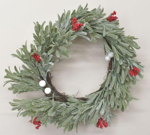 Mistletoe Berry Wreath image