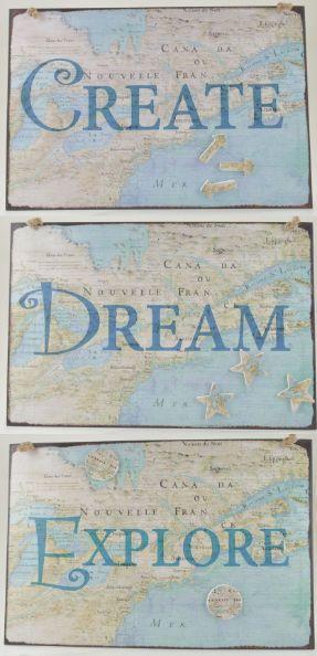 Metal Magnet Wall Decor - 3 Asst image