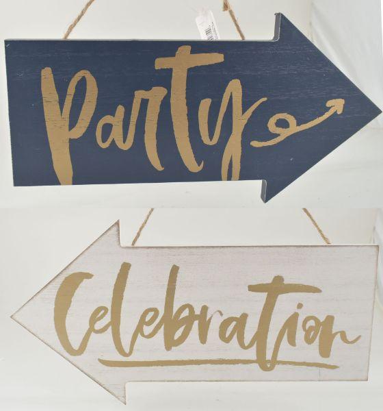 MDF Party/Celebration Sign 2 Asst image