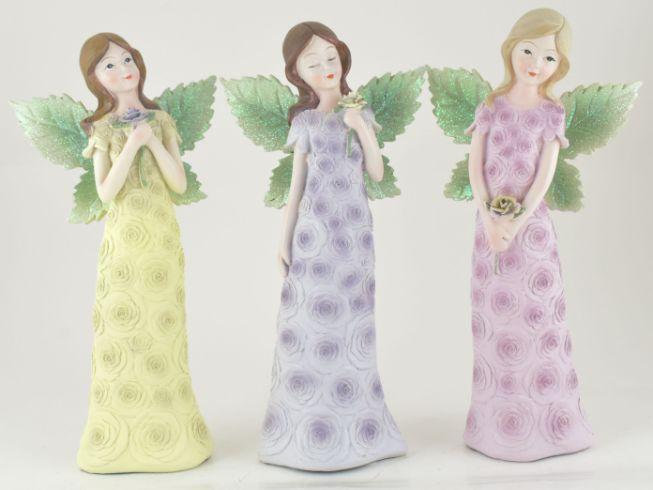 Large Resin Garden Angel Figure 3 Asst image