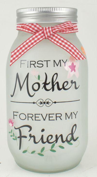 Glass Light Up Mom Friend Decor image
