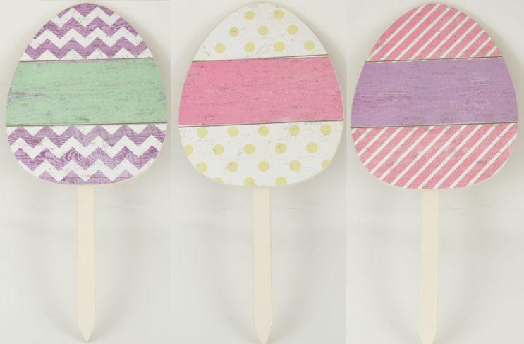 MDF Easter Egg Pick 3 Asst image