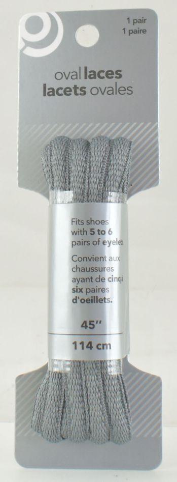Gray Oval Shoe Laces image