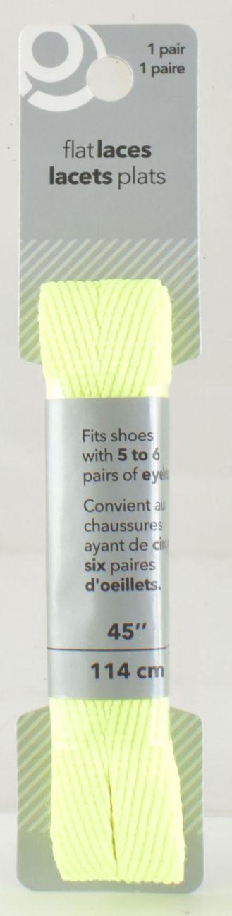 Neon Yellow Flat Shoe Laces image