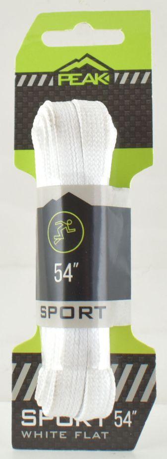 White Flat Sport Shoe Laces image