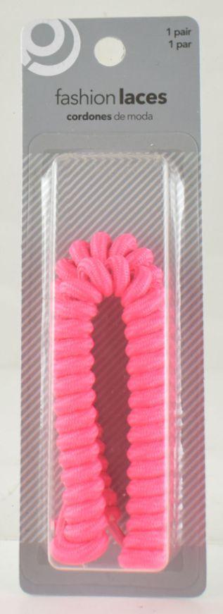 Neon Pink Spring Shoe Laces image