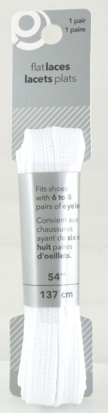 White Flat Shoe Laces image