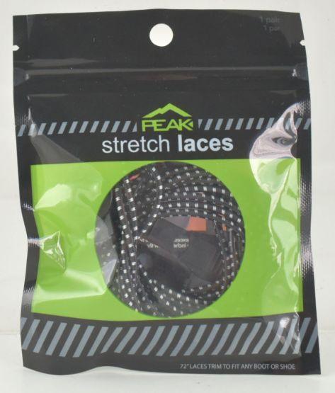 Black/White Stretch Shoe Laces image