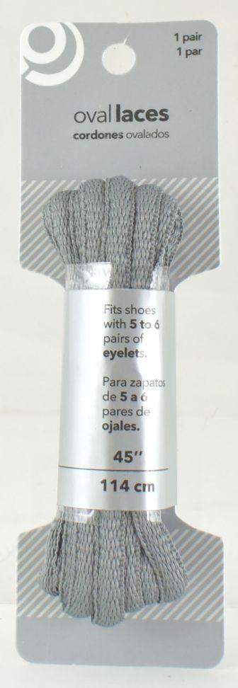 Gray Oval Shoe Laces image