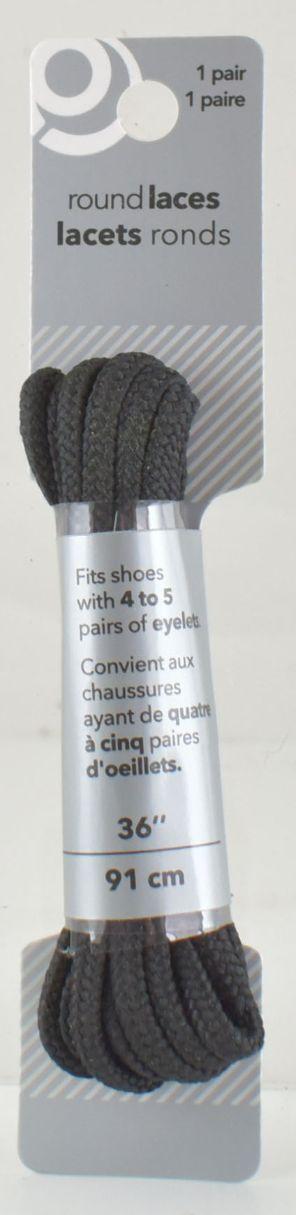 Black Round Shoe Laces image