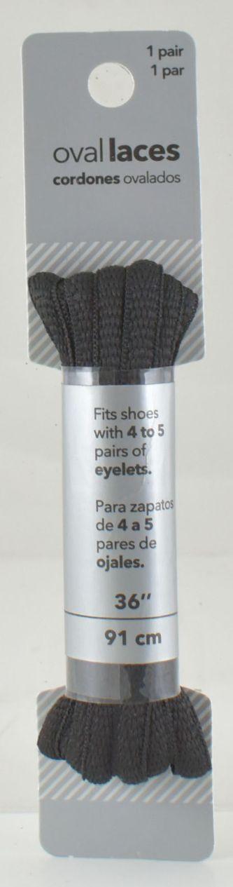 Black Oval Shoe Laces image