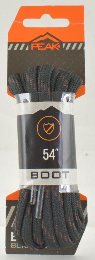 Black & Brown Round Boot Laces image