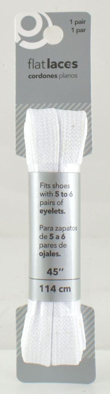 White Flat Shoe Laces image