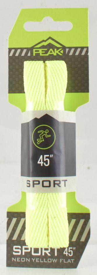 Neon Yellow Sport Flat Shoe Laces image