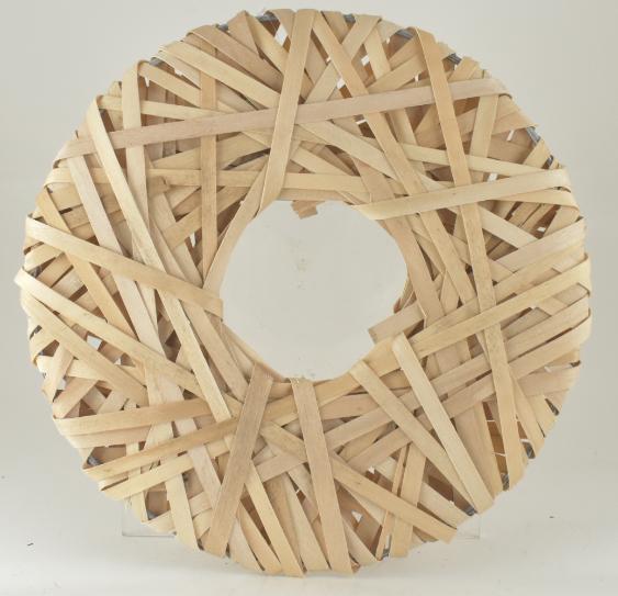 11.5" Woven Wood Wreath image