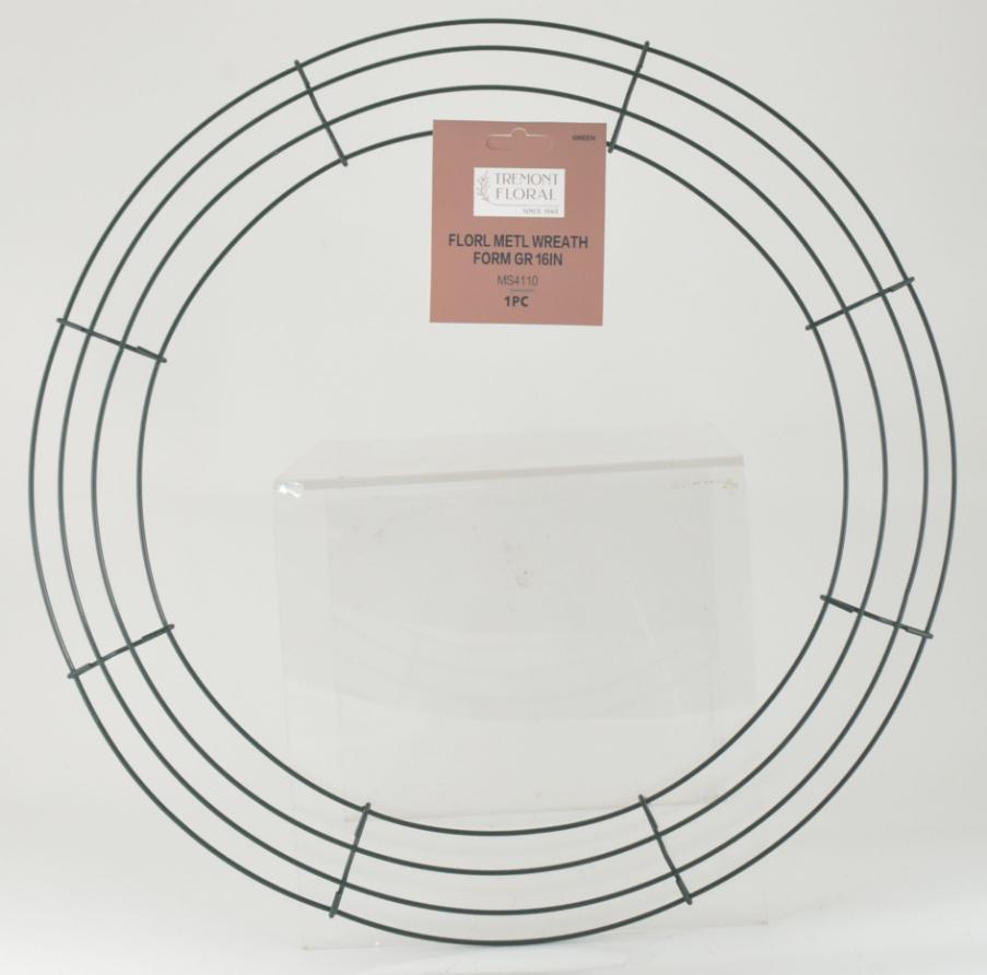 16" Round Metal Wreath Form image