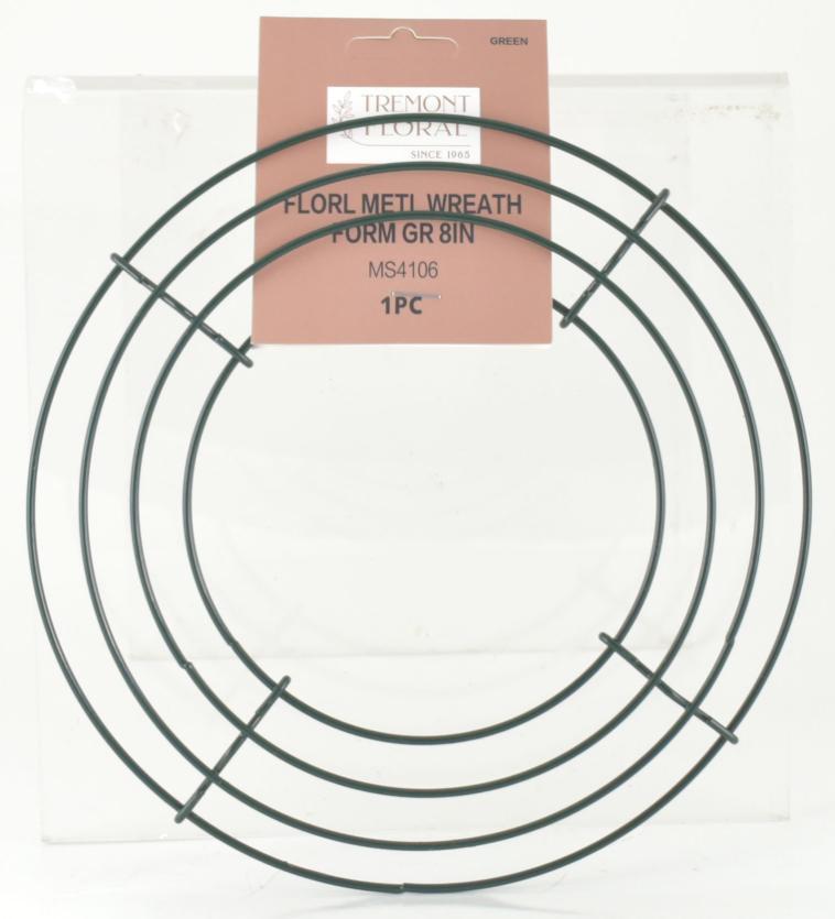 8" Round Metal Wreath Form image