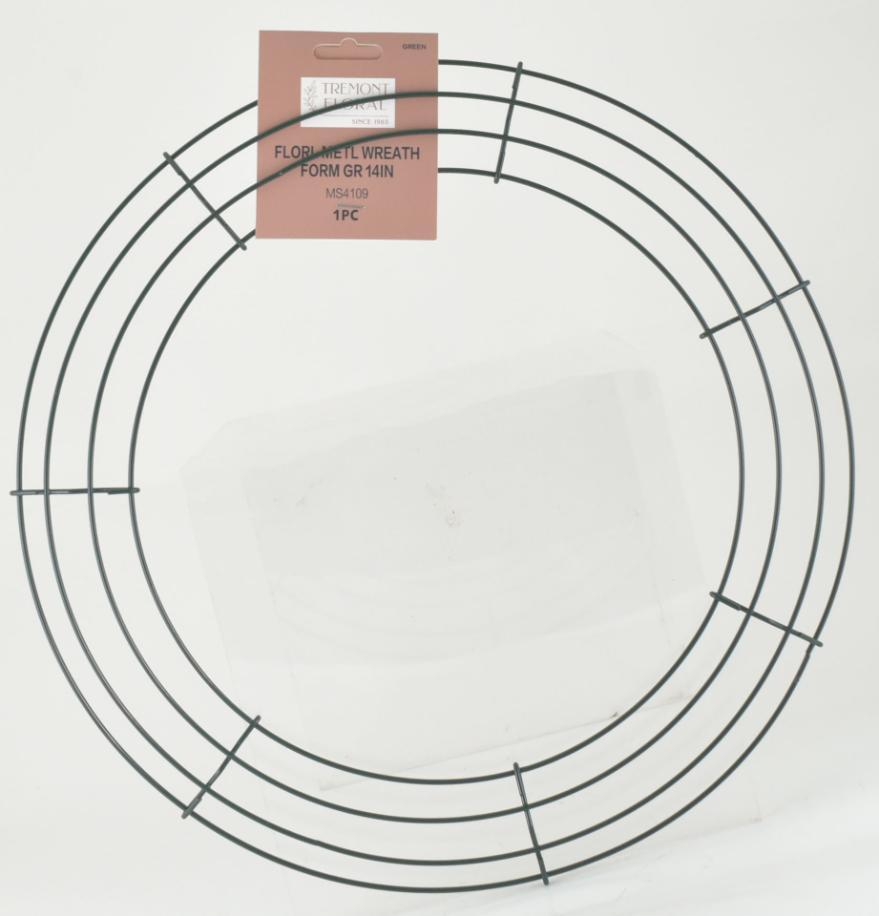 14" Round Metal Wreath Form image