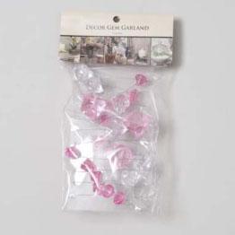 Wired Gem Garland Pink & Clear image