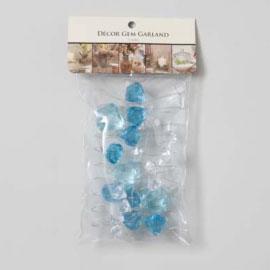 Wired Gem Garland Aqua Blue & Clear image