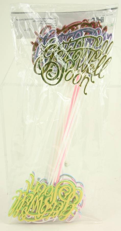 Get Well Soon Decorative / Floral Pick Assorted image