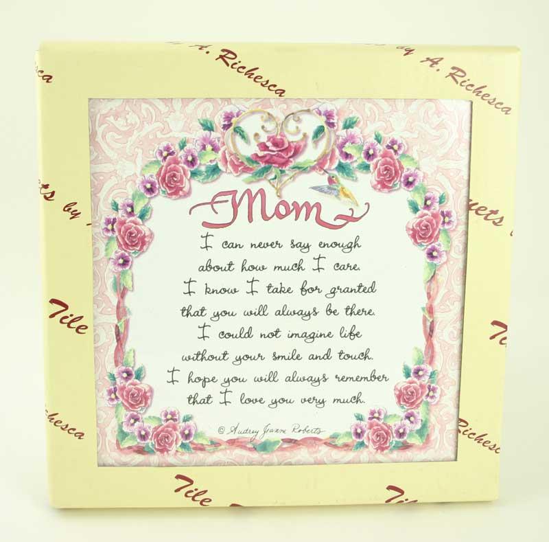 A. Richesca Mom Roses Tile Trivet image