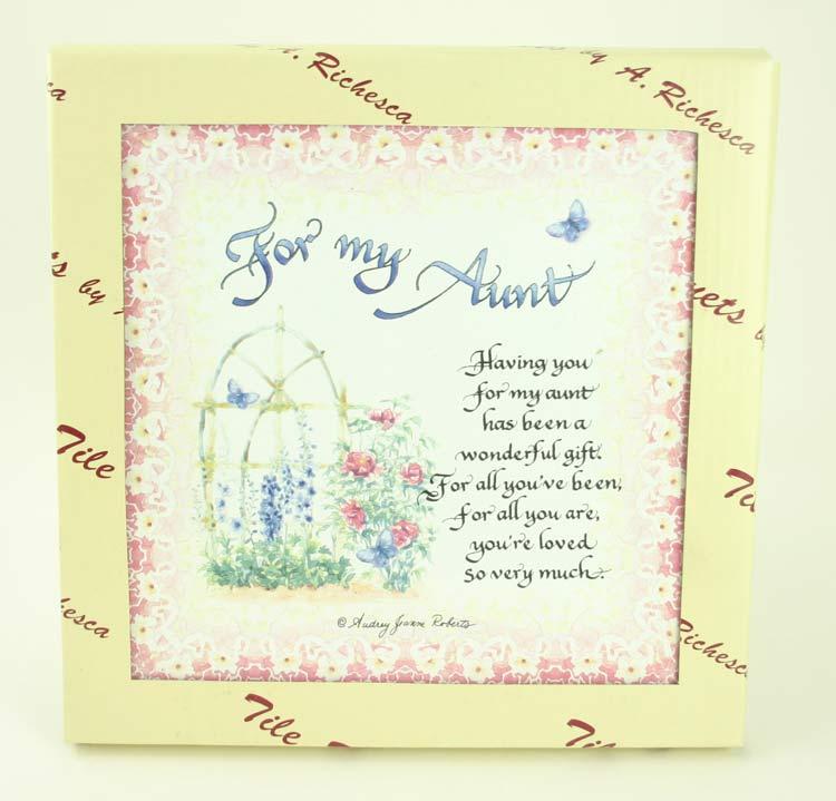 A. Richesca For My Aunt Tile Trivet image