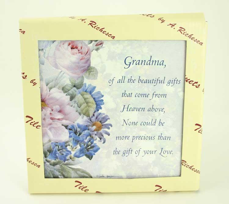 A. Richesca Grandma Gift of Love / Rose Tile Trivet image