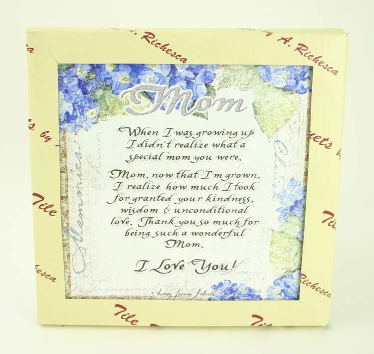 A. Richesca Mom I Love You Tile Trivet image