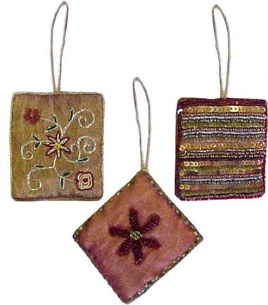 Fabric Beaded Ornament -- Assorted image