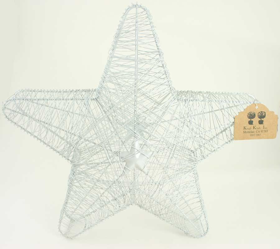 White Metal Wire Star image