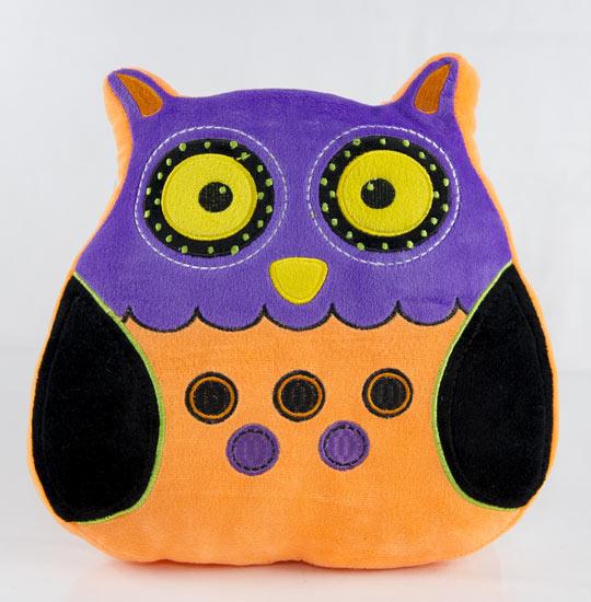 Ganz Bright Colors Owl Pillow image