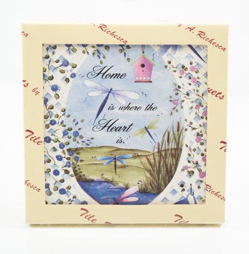 A. Richesca Home is where the Heart is Tile Trivet image
